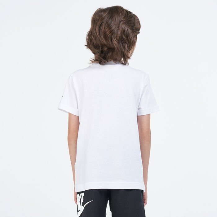 Nike Kids' Faux Mesh Future T-Shirt White Nike Kids' Faux Mesh Future T-Shirt White image number 1