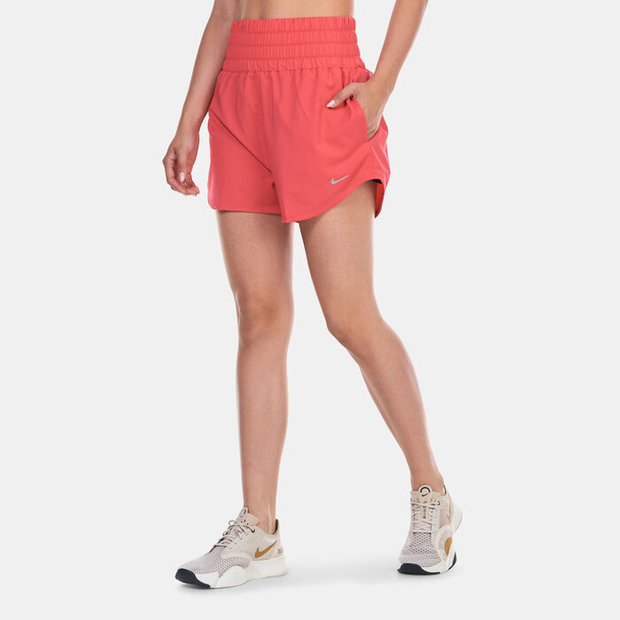 Nike Women's Dri-FIT One Ultra High-Waisted Shorts Pink image number 0
