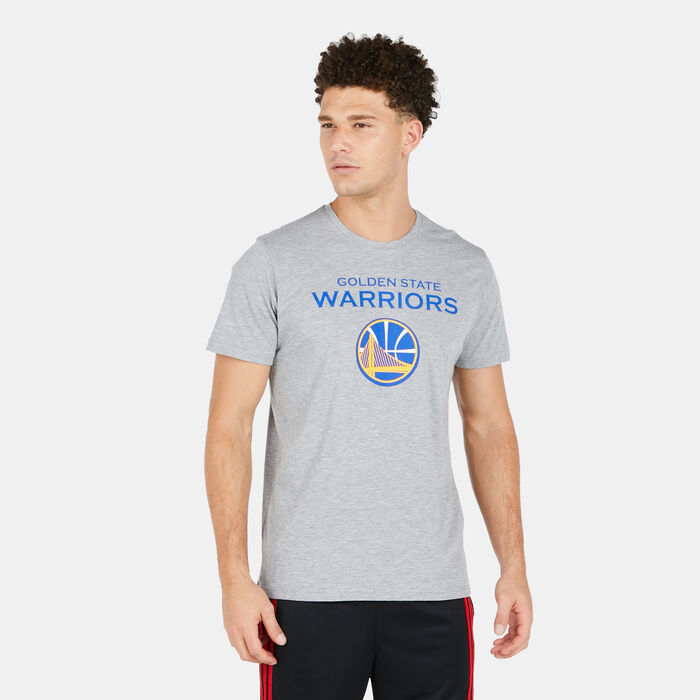 New Era Men's NBA Golden State Warriors T-Shirt Grey image number 0