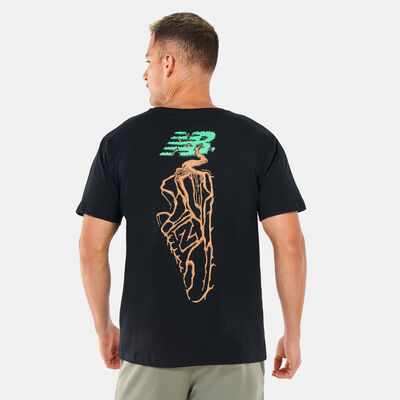 New Balance Men's Essentials Roots Graphic T-Shirt Black