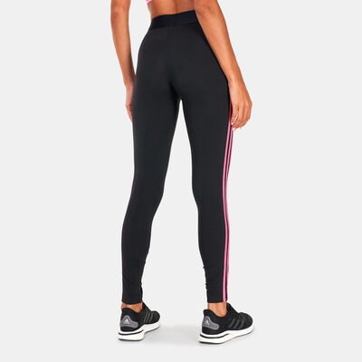 adidas Women's 3 Stripes Leggings Black adidas Women's 3 Stripes Leggings Black