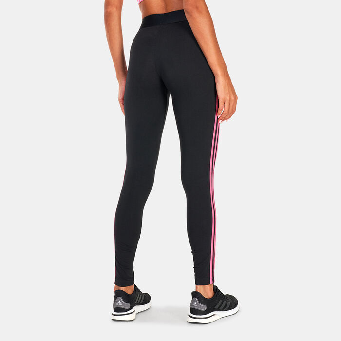 adidas Women's 3 Stripes Leggings Black adidas Women's 3 Stripes Leggings Black image number 1