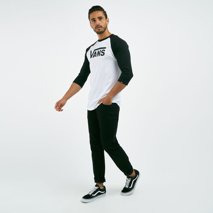 Vans Men's Classic Raglan T-Shirt White image number 2