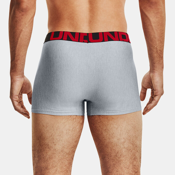 Under Armour Men's UA Tech™ 3-Inch Boxerjock® (2-Pack) Grey image number 1