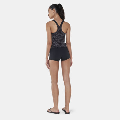 Speedo Women's Hyperboom Tankini and Shorts Set Black