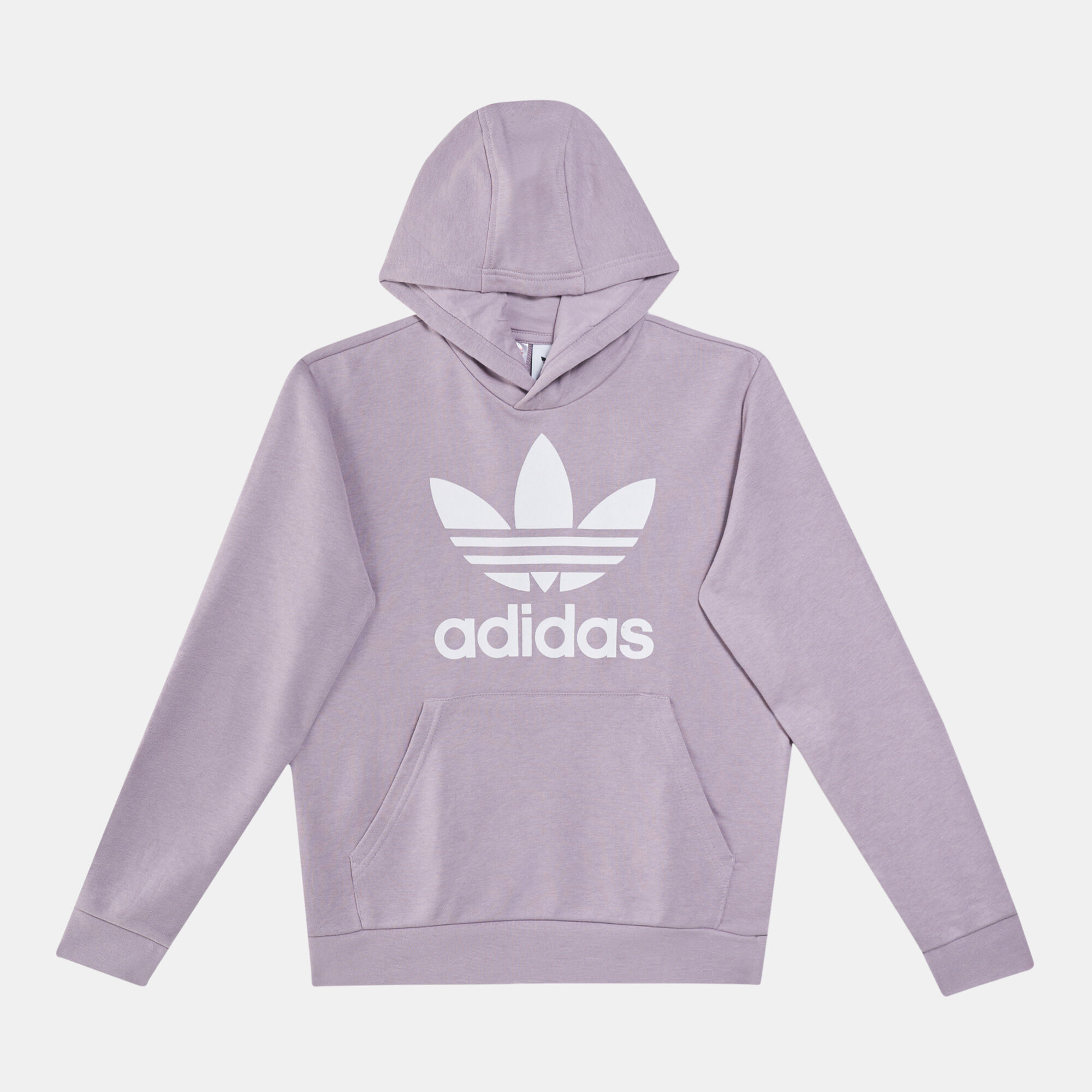 Purple adidas trefoil hoodie on sale