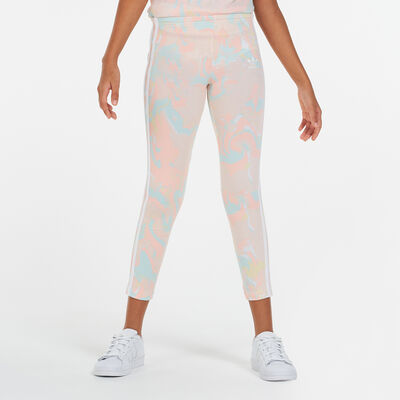 adidas Originals Kids' Marble Print Leggings Pink