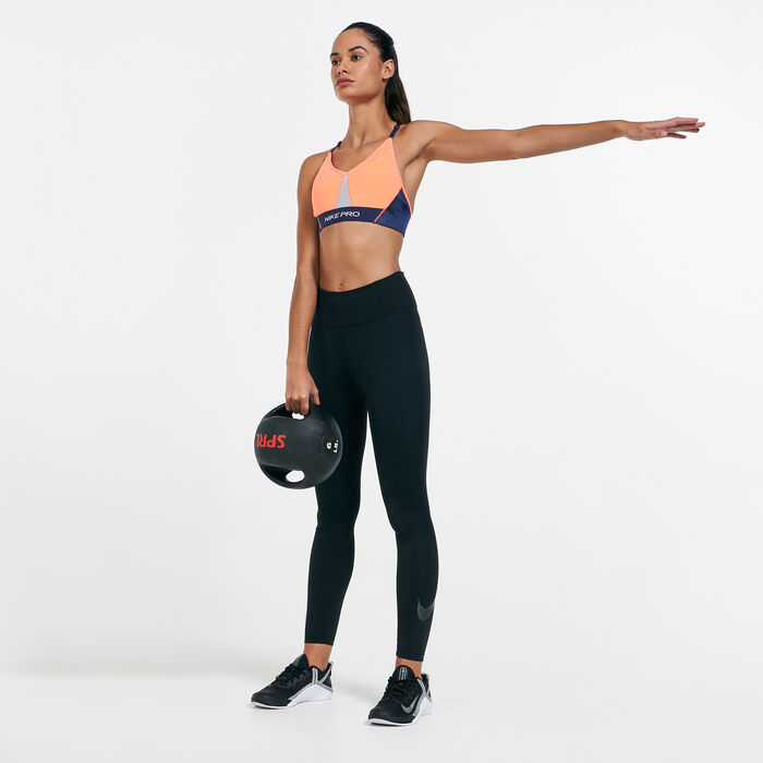 Nike Women's Pro Dri-FIT Indy Sports Bra Orange image number 2