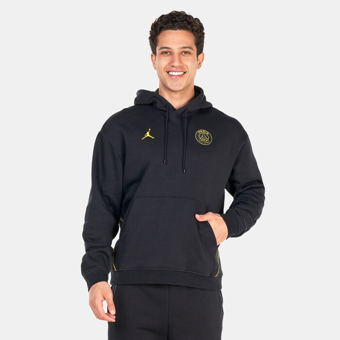Jordan Men's Paris Saint-Germain Fleece Hoodie Black image number 0