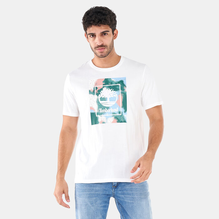 Timberland Men's Seasonal Stack Logo T-Shirt White Timberland Men's Seasonal Stack Logo T-Shirt White image number 0