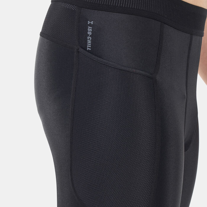 Under Armour Men's UA Iso-Chill Compression Long Shorts Black image number 3