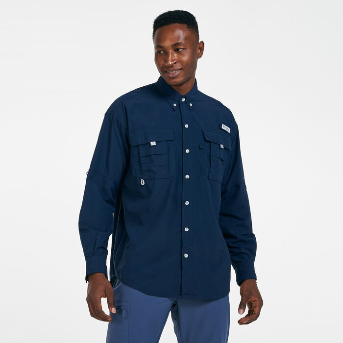 Columbia Men's PFG Bahama™ II Long Sleeves Shirt Blue Columbia Men's PFG Bahama™ II Long Sleeves Shirt Blue image number 0