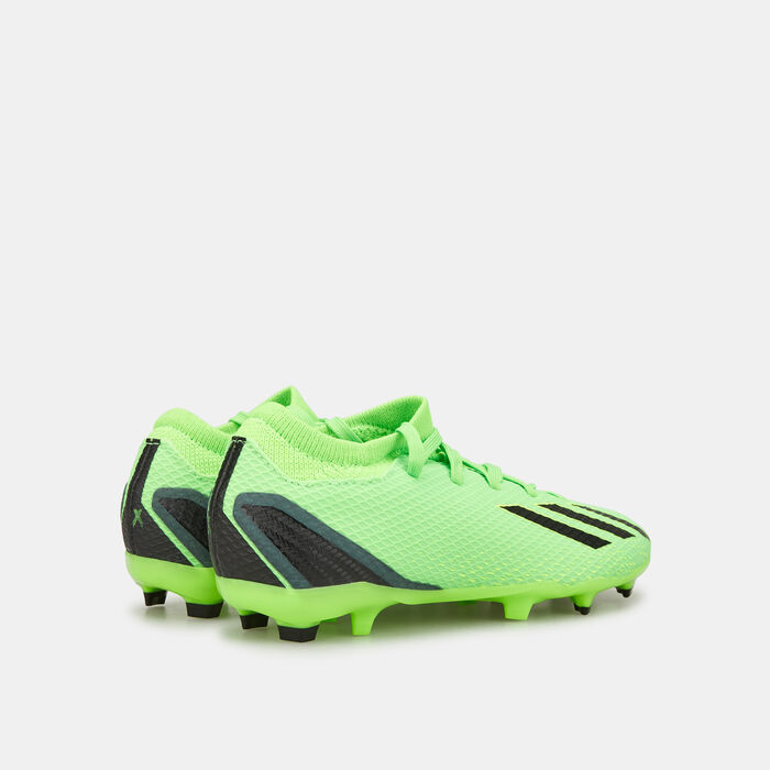 adidas Kids' X Speedportal.3 Firm Ground Football Shoe Green adidas Kids' X Speedportal.3 Firm Ground Football Shoe Green image number 2