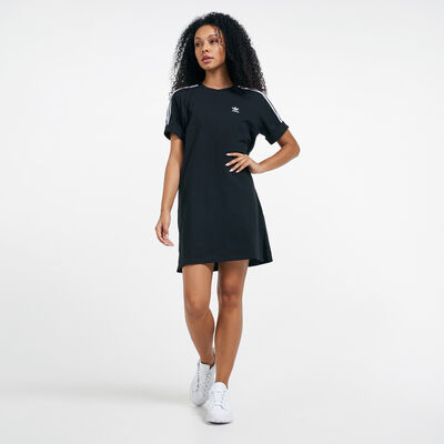 adidas Originals Women's Adicolor Classics T-Shirt Dress Black