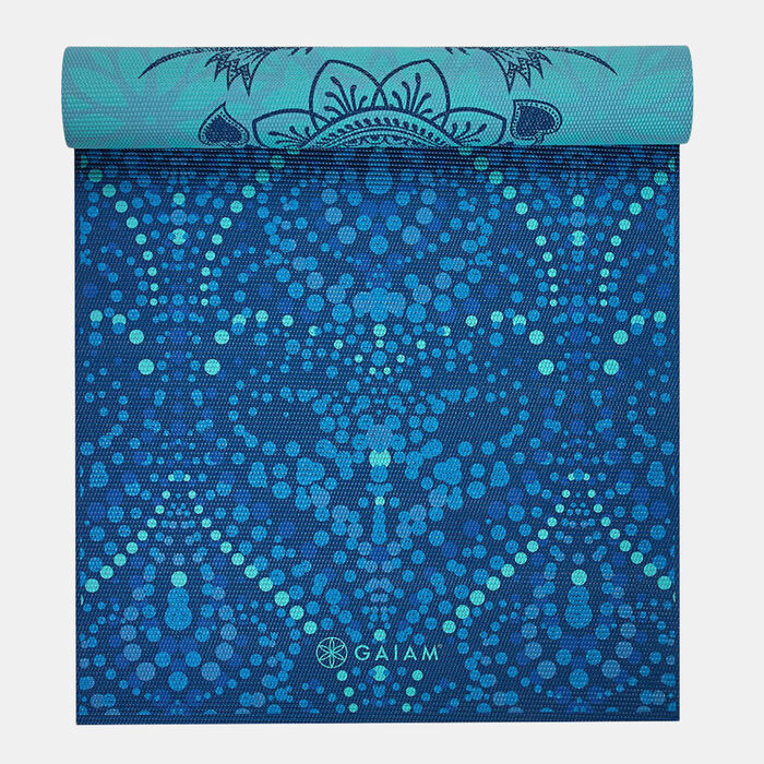 Gaiam Reversible Mystic Sky Yoga Mat (6mm) Blue Gaiam Reversible Mystic Sky Yoga Mat (6mm) Blue image number 0