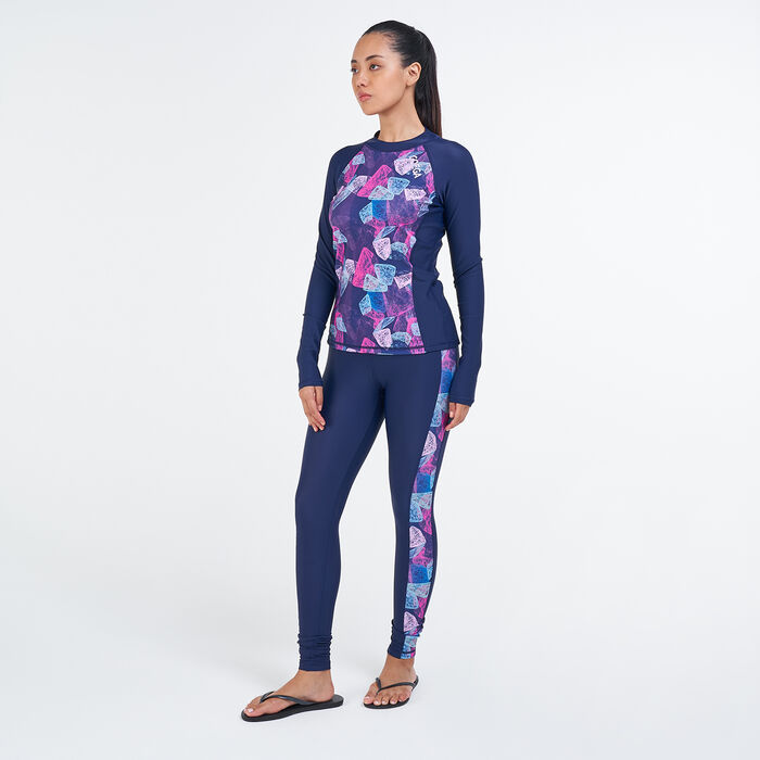 COEGA Women's Disney Long Sleeves Rashguard Blue COEGA Women's Disney Long Sleeves Rashguard Blue image number 2