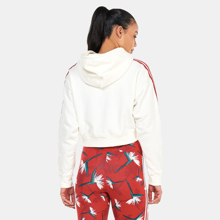 adidas Originals Women's Thebe Magugu Hoodie Beige adidas Originals Women's Thebe Magugu Hoodie Beige image number 1