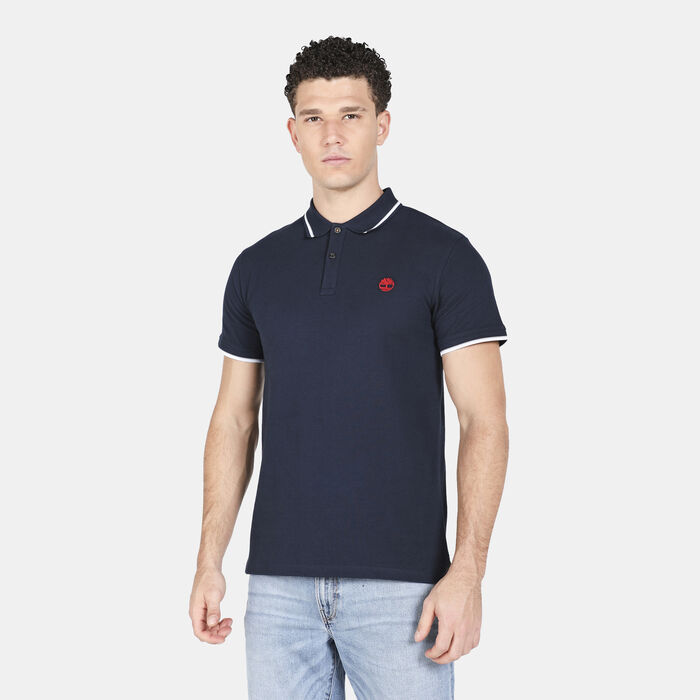 Timberland Men's Millers River Tipped Pique Polo T-Shirt Timberland Men's Millers River Tipped Pique Polo T-Shirt image number 0
