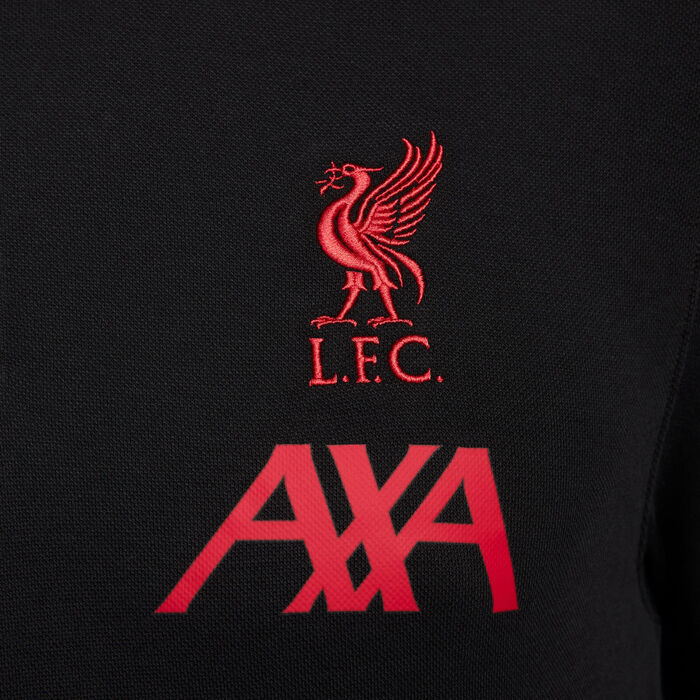 Nike Men's Liverpool Dri-FIT Polo Shirt Black Nike Men's Liverpool Dri-FIT Polo Shirt Black image number 3