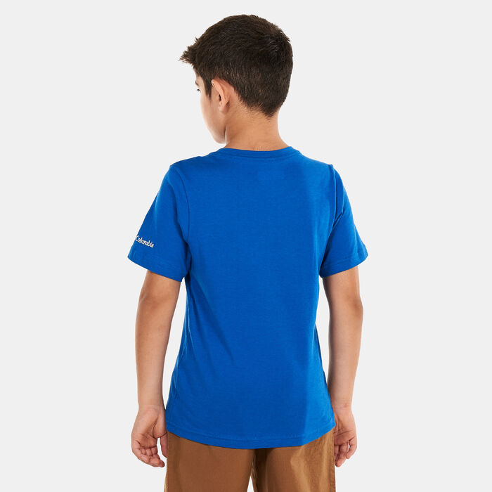 Columbia Kids' Basin Ridge™ Graphic T-Shirt Blue Columbia Kids' Basin Ridge™ Graphic T-Shirt Blue image number 1