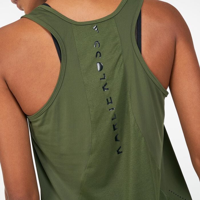 adidas Women's Karlie Kloss Run Tank Top Green adidas Women's Karlie Kloss Run Tank Top Green image number 3