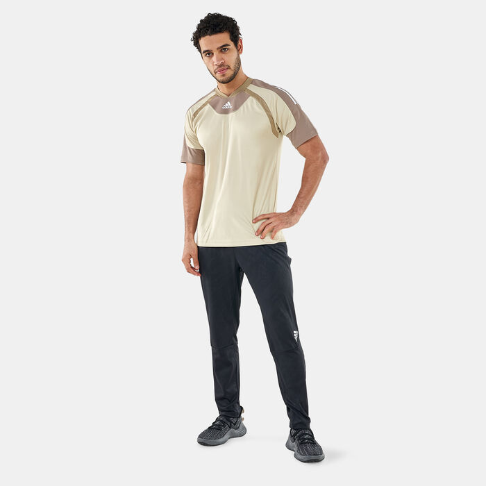 adidas Men's Training T-Shirt Beige image number 2
