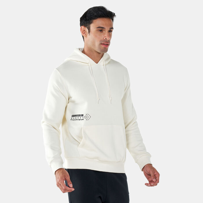 Converse Men's Free World Hoodie White Converse Men's Free World Hoodie White image number 1