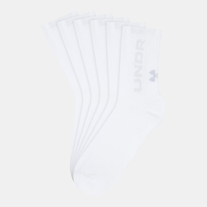 Under Armour 3-Maker Mid-Crew Socks (3 Pack) White Under Armour 3-Maker Mid-Crew Socks (3 Pack) White image number 0
