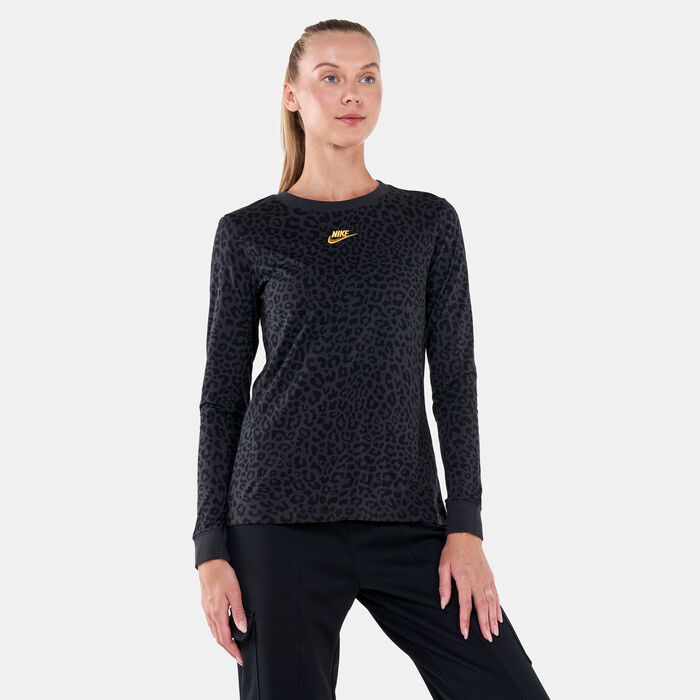 Nike Women's Sportswear Long Sleeve T-Shirt Black Nike Women's Sportswear Long Sleeve T-Shirt Black image number 0