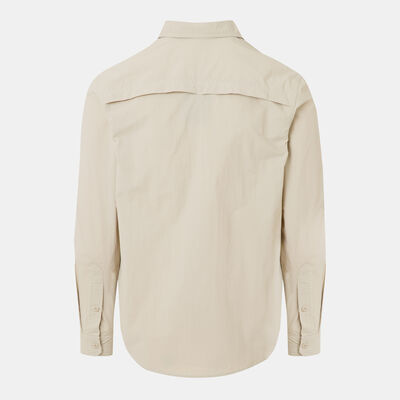 Sun and Sand Sports Men's Outdoor Long-Sleeve Shirt Beige