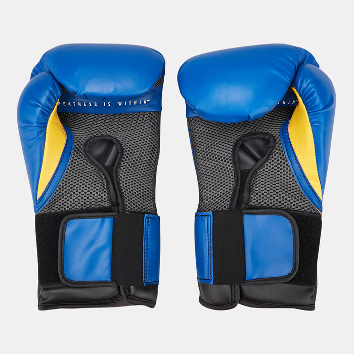 Everlast Elite Pro Style Leather Training Boxing Gloves (16 Oz) Blue image number 1