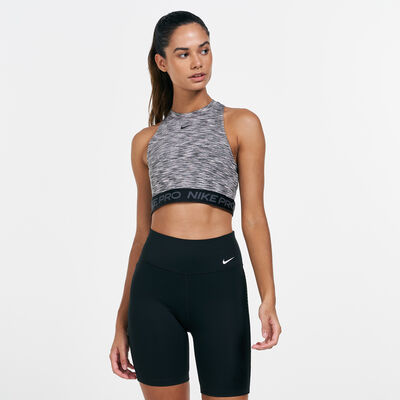 Nike Women's Pro Space-Dye Tank Top Black