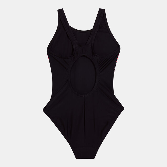 Speedo Kids' Essential Endurance+ Medalist Swimsuit (Older Kids) Black Speedo Kids' Essential Endurance+ Medalist Swimsuit (Older Kids) Black image number 1