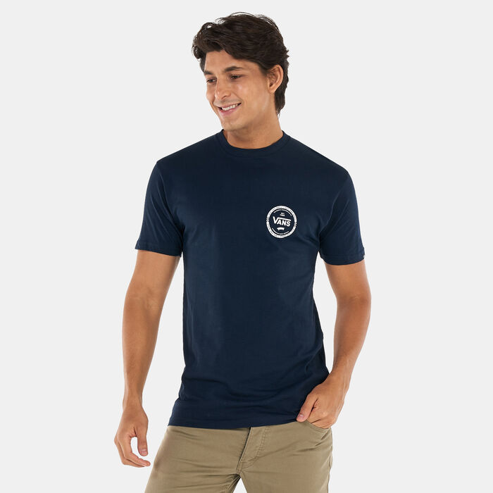 Vans Men's Logo Check T-Shirt Blue Vans Men's Logo Check T-Shirt Blue image number 1