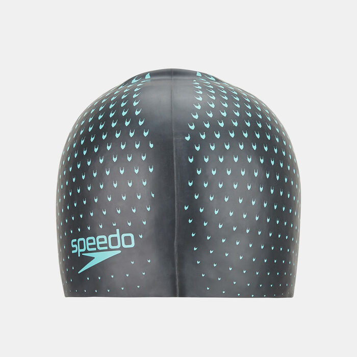 Speedo Reversible Moulded Silicone Swimming Cap Black Speedo Reversible Moulded Silicone Swimming Cap Black image number 1