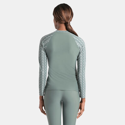 Arena Women's Modesty Long Sleeve Swimming Rashguard Multi