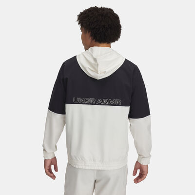 Under Armour Men's Zone Woven Basketball Jacket White