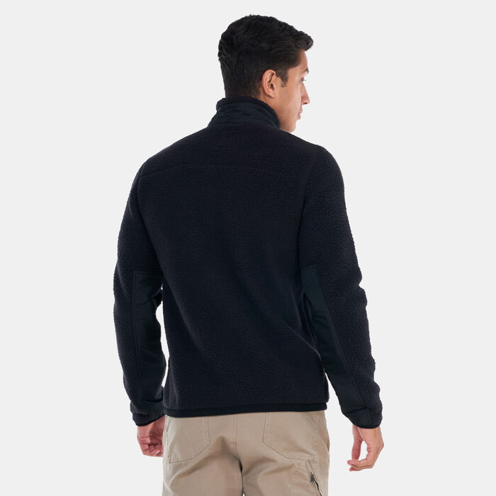 Timberland Men's Mix Media Sherpa Fleece Jacket Black Timberland Men's Mix Media Sherpa Fleece Jacket Black image number 1