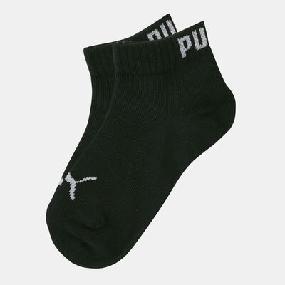 PUMA Kids’ Quarter Socks (3 Pairs) Black