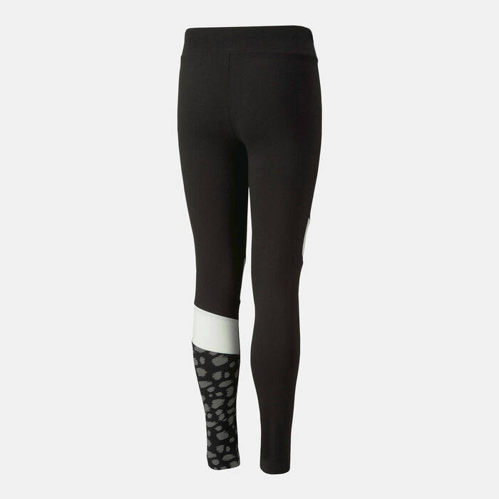 PUMA Kids' Essentials Animal-Block Leggings Black PUMA Kids' Essentials Animal-Block Leggings Black image number 1