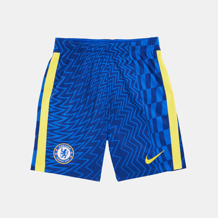 Nike Kids' Chelsea F.C. Stadium Home Football Shorts - 2021/22 Blue Nike Kids' Chelsea F.C. Stadium Home Football Shorts - 2021/22 Blue image number 0