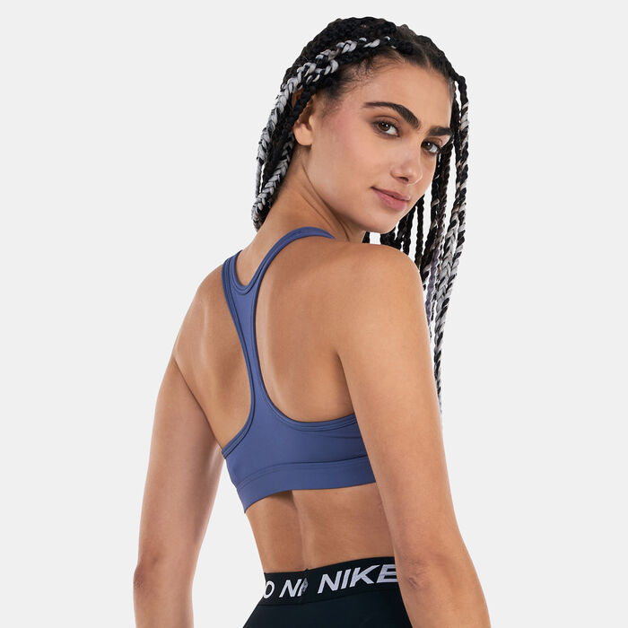 Nike Women's Swoosh Light-Support Training Sports Bra Blue Nike Women's Swoosh Light-Support Training Sports Bra Blue image number 1