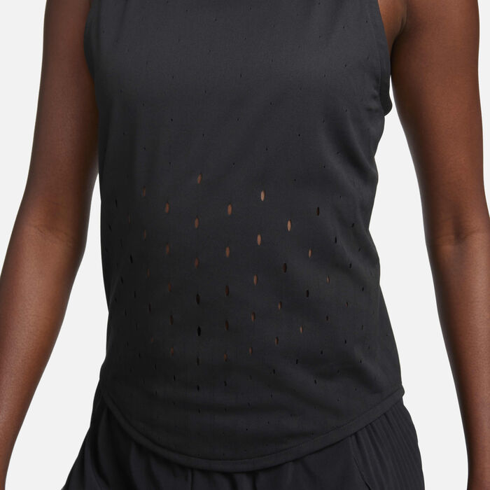 Nike Women's AeroSwift Dri-FIT ADV Running Vest Black Nike Women's AeroSwift Dri-FIT ADV Running Vest Black image number 3