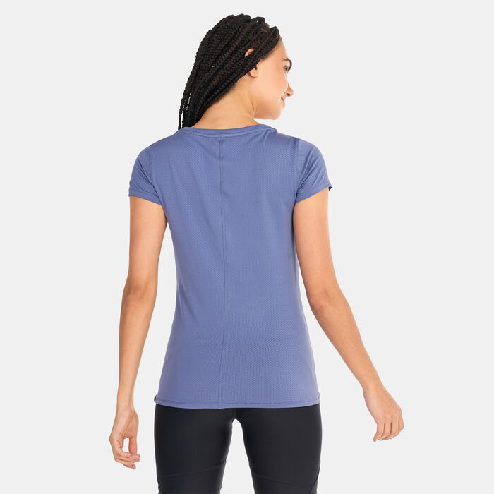 Under Armour Women's HeatGear® Armour Training T-Shirt Purple Under Armour Women's HeatGear® Armour Training T-Shirt Purple image number 1