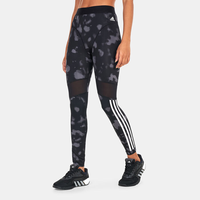 adidas Women's Hyperglam Printed 7/8 Leggings Multi adidas Women's Hyperglam Printed 7/8 Leggings Multi image number 0