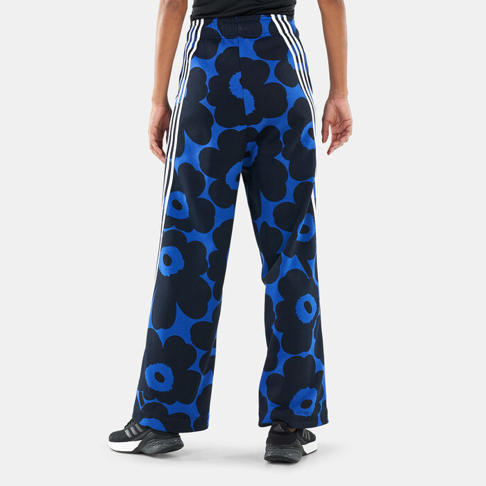 adidas Women's Sportswear Marimekko Fleece Pants Blue adidas Women's Sportswear Marimekko Fleece Pants Blue image number 1