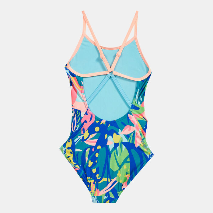 Zoggs Kids' Jungle Mix Starback One-Piece Swimming Suit Multi Zoggs Kids' Jungle Mix Starback One-Piece Swimming Suit Multi image number 1