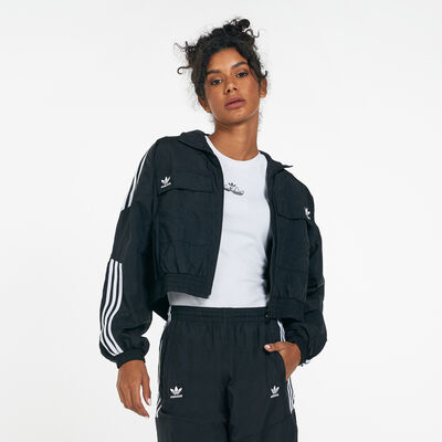adidas Originals Women's Classics Distrupted Icon Track Jacket Black