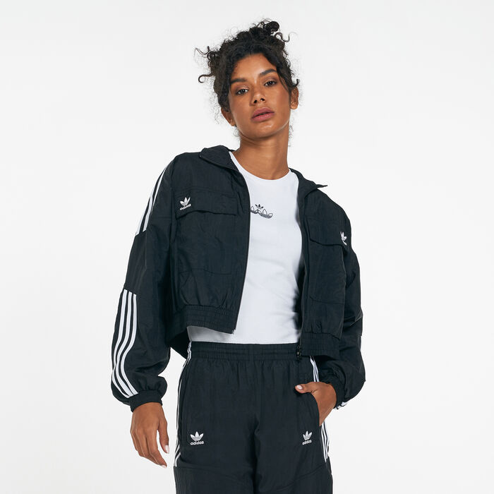 adidas Originals Women's Classics Distrupted Icon Track Jacket Black adidas Originals Women's Classics Distrupted Icon Track Jacket Black image number 0