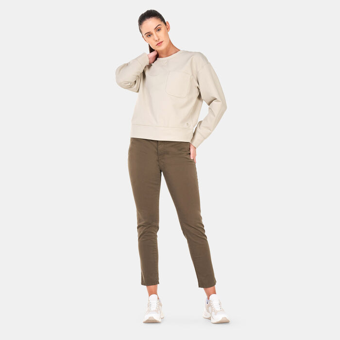 Timberland Women's Timberloop™ Hybird Sweatshirt Grey Timberland Women's Timberloop™ Hybird Sweatshirt Grey image number 2